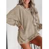 imageSHEWIN Women Casual Oversized Long Sleeve Crewneck Sweatshirts Pullover Tops SXXLLight Khaki