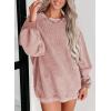imageSHEWIN Women Casual Oversized Long Sleeve Crewneck Sweatshirts Pullover Tops SXXLPink