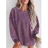 imageSHEWIN Women Casual Oversized Long Sleeve Crewneck Sweatshirts Pullover Tops SXXLPurple