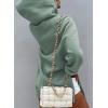 imageSHEWIN Womens Oversized Casual Pullover Long Sleeve Split Hem Drawstring Hoodies Dress With Kangaroo PocketB Green
