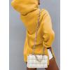 imageSHEWIN Womens Oversized Casual Pullover Long Sleeve Split Hem Drawstring Hoodies Dress With Kangaroo PocketC Yellow