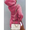 imageSHEWIN Womens Oversized Casual Pullover Long Sleeve Split Hem Drawstring Hoodies Dress With Kangaroo PocketD Rose
