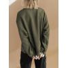 imageSHEWIN Womens Oversized Sweatshirt Fall Fashion 2024 Long Sleeve Tops Casual Crewneck Sweatshirts with PocketsJungle Green