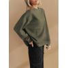 imageSHEWIN Womens Oversized Sweatshirt Fall Fashion 2024 Long Sleeve Tops Casual Crewneck Sweatshirts with PocketsJungle Green