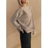 imageSHEWIN Womens Oversized Sweatshirt Fall Fashion 2024 Long Sleeve Tops Casual Crewneck Sweatshirts with PocketsParchment