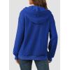 imageSHEWIN Womens Quarter Zip Hoodies Oversized Sweatshirt Long Sleeve Lightweight Pullover TopsDark Blue