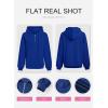 imageSHEWIN Womens Quarter Zip Hoodies Oversized Sweatshirt Long Sleeve Lightweight Pullover TopsDark Blue