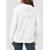imageSHEWIN Womens Quarter Zip Hoodies Oversized Sweatshirt Long Sleeve Lightweight Pullover TopsWhite