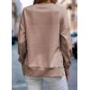 imageSHEWIN Womens Sweatshirt Casual Long Sleeve Lightweight Pullover Tops Loose Crewneck Sweatshirts with Side SlitB Light Pink