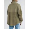 imageSHEWIN Womens Sweatshirt Casual Waffle Knit Half Zip Pullover Loose Long Sleeve Tops Fall Outfit Clothes 2024Army Green