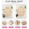 imageSHEWIN Womens Sweatshirts Casual Waffle Knit Half Zip Pullover Long Sleeve Tops Quarter Zip Fall Outfits Oversized Sweatshirt for WomenUS 20222XLKhaki XXLarge