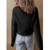imageSHEWIN Sweaters for Women Casual Crew Neck Long Sleeve Crochet Pullover Tops SweaterBlack