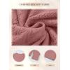 imageSHEWIN Sweaters for Women Casual Crew Neck Long Sleeve Crochet Pullover Tops SweaterPeach Blossom