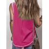 imageSHEWIN Tank Tops for Women 2025 Causal Sleeveless V Neck T Shirts Womens Summer TopsA1bright Pink