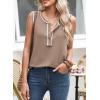 imageSHEWIN Tank Tops for Women 2025 Causal Sleeveless V Neck T Shirts Womens Summer TopsA1light French Beige