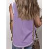 imageSHEWIN Tank Tops for Women 2025 Causal Sleeveless V Neck T Shirts Womens Summer TopsA1orchid Petal