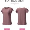imageSHEWIN Womens Summer Tops Casual Ruffle Short Sleeve T Shirts Loose Dressy BlousesLight Purple