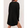 imageSHEWIN Long Sleeve Shirts For Women Crewneck Fall Shirts for Women Waffle Knit Tunic Tops4 Black