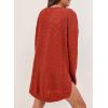 imageSHEWIN Long Sleeve Shirts For Women Crewneck Fall Shirts for Women Waffle Knit Tunic Tops9 Orange