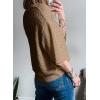 imageSHEWIN Sweaters for Women Causal 34 Length Sleeve Womens Top Oversized Tunic Sweater Spring TopsBrown
