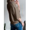 imageSHEWIN Sweaters for Women Causal 34 Length Sleeve Womens Top Oversized Tunic Sweater Spring TopsDark Brown