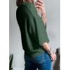 imageSHEWIN Sweaters for Women Causal 34 Length Sleeve Womens Top Oversized Tunic Sweater Spring TopsGreen