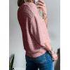 imageSHEWIN Sweaters for Women Causal 34 Length Sleeve Womens Top Oversized Tunic Sweater Spring TopsPink