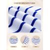 imageSHEWIN Womens Sweater Vest Casual Crew Neck Cap Short Sleeve Striped Knit Lightweight Pullover Sweaters T Shirt TopsB Sky Blue Stripe
