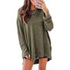 imageSHEWIN Long Sleeve Shirts For Women Crewneck Fall Shirts for Women Waffle Knit Tunic Tops2 Green