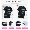 imageBiucly Womens Short Sleeve Crewneck Shirts Loose Casual Tee TShirtA Black