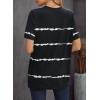 imageBiucly Womens Short Sleeve Crewneck Shirts Loose Casual Tee TShirtA Black
