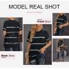 imageBiucly Womens Short Sleeve Crewneck Shirts Loose Casual Tee TShirtA Black