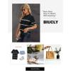 imageBiucly Womens Short Sleeve Crewneck Shirts Loose Casual Tee TShirtA Black