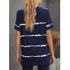 imageBiucly Womens Short Sleeve Crewneck Shirts Loose Casual Tee TShirtA Blue