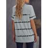 imageBiucly Womens Short Sleeve Crewneck Shirts Loose Casual Tee TShirtA Grey