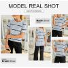 imageBiucly Womens Short Sleeve Crewneck Shirts Loose Casual Tee TShirtA Grey
