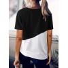 imageBiucly Womens Short Sleeve Crewneck Shirts Loose Casual Tee TShirtA1 Black