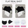 imageBiucly Womens Short Sleeve Crewneck Shirts Loose Casual Tee TShirtA1 Black