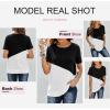 imageBiucly Womens Short Sleeve Crewneck Shirts Loose Casual Tee TShirtA1 Black