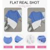 imageBiucly Womens Short Sleeve Crewneck Shirts Loose Casual Tee TShirtA1 Sky Blue
