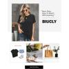 imageBiucly Womens Short Sleeve Crewneck Shirts Loose Casual Tee TShirtB Black