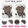 imageBiucly Womens Short Sleeve Crewneck Shirts Loose Casual Tee TShirtB Khaki