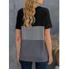 imageBiucly Womens Short Sleeve Crewneck Shirts Loose Casual Tee TShirtI Black