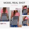 imageBiucly Womens Short Sleeve Crewneck Shirts Loose Casual Tee TShirtI Grey