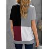 imageBiucly Womens Short Sleeve Crewneck Shirts Loose Casual Tee TShirtJ Red