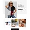 imageBiucly Womens Short Sleeve Crewneck Shirts Loose Casual Tee TShirtJ Red