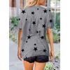 imageBiucly Womens Short Sleeve Crewneck Shirts Loose Casual Tee TShirtStar Grey