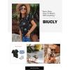 imageBiucly Womens Short Sleeve Crewneck Shirts Loose Casual Tee TShirtT Black