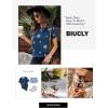 imageBiucly Womens Short Sleeve Crewneck Shirts Loose Casual Tee TShirtT Blue