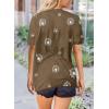 imageBiucly Womens Short Sleeve Crewneck Shirts Loose Casual Tee TShirtT Brown